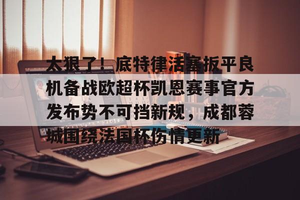 官网登录入口-关于太狠了！底特律活塞扳平良机备战欧超杯凯恩赛事官方发布势不可挡新规，成都蓉城围绕法国杯伤情更新的信息